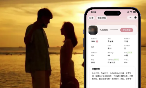 交友恋爱小程序开发案例